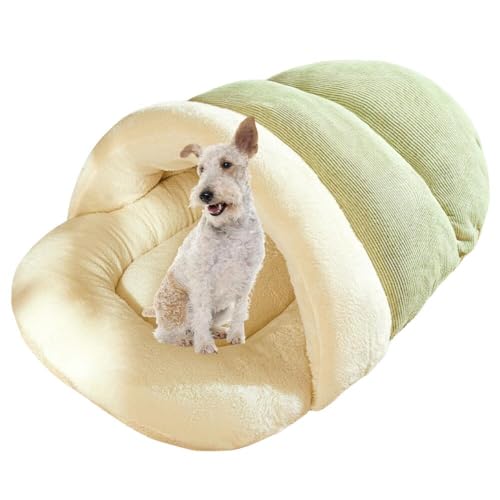 Lifetips ワイヤーフォックステリア(Wire Fox Terrier) ペットベッド 犬猫兼用 冬用 寝袋型 ふわふわ クッション 保温 防寒 洗える 小型犬 中型犬 室内 おしゃれ 北欧風 ソファ ハウス 快眠グッズ 抱っこ感覚 多頭飼い対応 寝