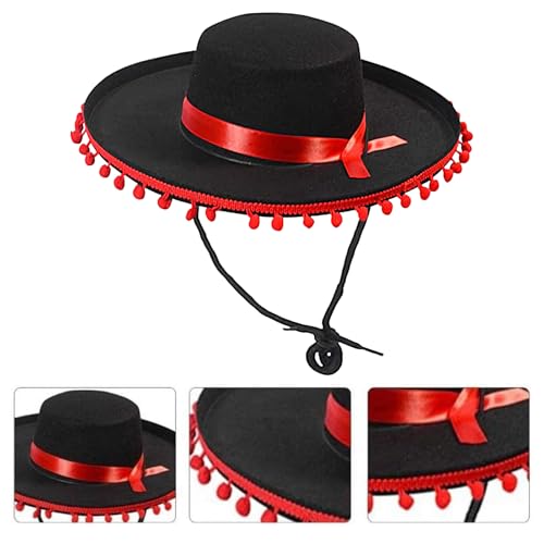 Sombrero mexicano de para festivales de música al aire libre y disfraces temáticos 7