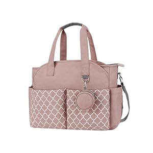 Xanorrg Rosa Wickeltasche mit Muster