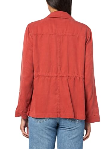 john mark Women's Single Button Front Jacket with Four Pockets and Roll Tab Sleeves2