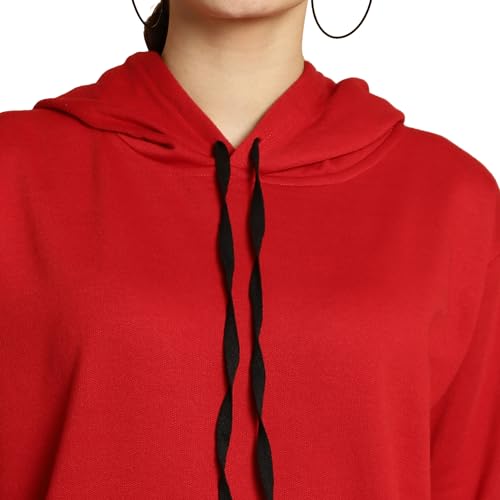 Image of Mack Jonney Printed Hooded Cotton Fleece Sweatshirt for Women (Pack of 2)-MACK50840