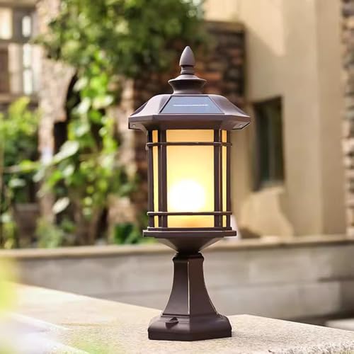 Lampe sur pied solaire étanche pour patio et ambiance chaleureuse de cour