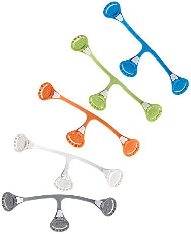 [Toddler Size (Size 2) 5-Pack] Snappi Cloth Diaper Fasteners - Replaces Diaper Pins - Use with Cloth Prefolds and Flats