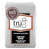 trücup Low Acid Coffee, Ground Coffee Dark Roast - Drip Grind 2 LB, Natural Water&Steam Process 60% Less Acid, Smooth Flavor, Stomach-Friendly Rich in Antioxidants