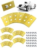Lames de rechange pour tondeuses à gazon robotisées, 36 pièces Compatible avec TOUTES les lames de rechange pour tondeuses à gazon robotisées des séries Mammotion Luba et YUKA Double trou LongLife