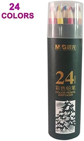 Magicdo® 24 Pcs Colored Pencil set for Adults, Artists, Kids Coloring Books, Drawing, Sketching Colour Pencils with Durable Pencil Case, Best Colored Pencil Sketch, Art Supplies (24)