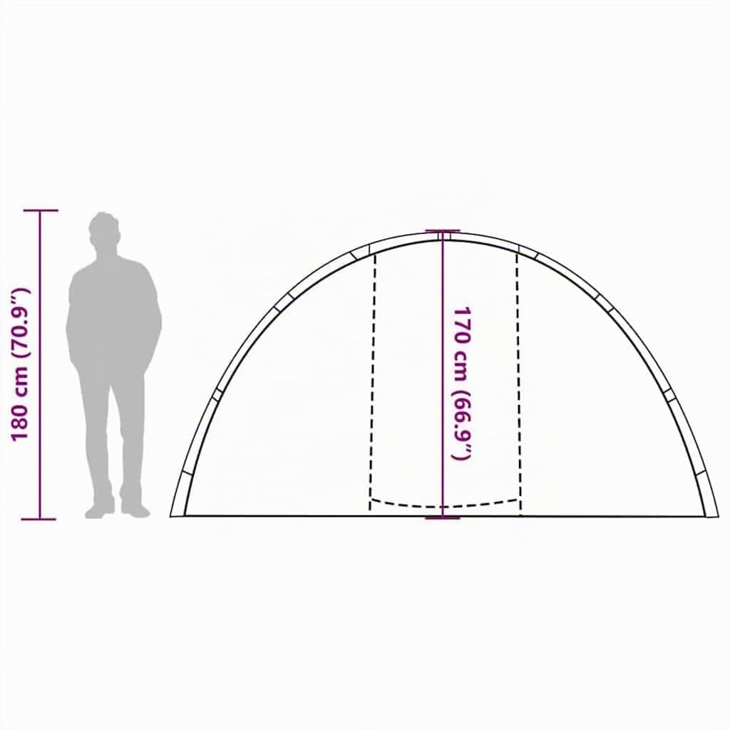 vidaXL Tente de Pêche 5 Personnes Imperméable Randonnée Terrasse Extérieur
