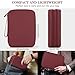 FYY Electronic Organizer, Extra Large Travel Cable Organizer Bag Pouch Portable Waterproof Double Layers All-in-One Storage Bag for iPad, Cable, Power Bank, Laptop Charger for Office/Home, Wine Red