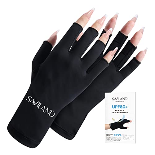 [Saviland] �l�C���p U V �J�b�g - UPF80+ �}�j�L���A�p�n�C�e�N�v���t�F�b�V���i�� U V �ی��� �R UVA & UVB 999+ U V �ی�l�C���O���[�u �W�F���l�C�������v�p �X�L���P�A �w�Ȃ���� ���O���̊Q������h����