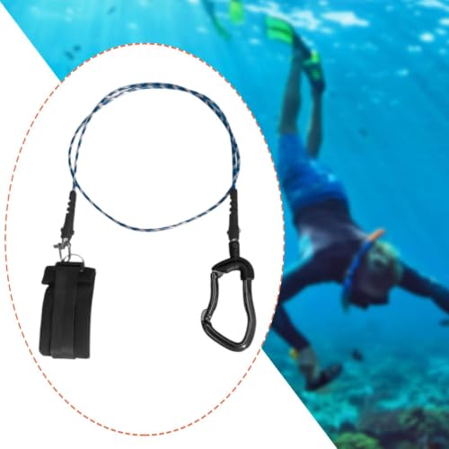 Cable de acero inoxidable anti-pérdida con correa de muñeca resistente para buceo 5