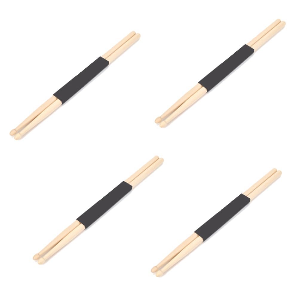 Bacchette Drum 5A Bacchette Batteria 5A AQTAQ - Noce Americano Con Impugnatura Antiscivolo Bacchette Batteria 7a - 6