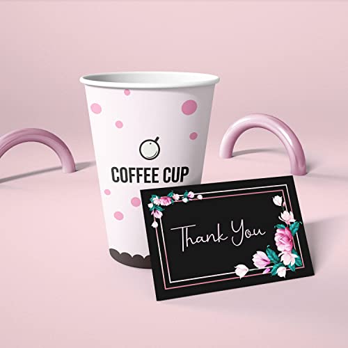 Image of Clickedin - 50 Pieces Thank You Greeting Card Tags for All Occasion