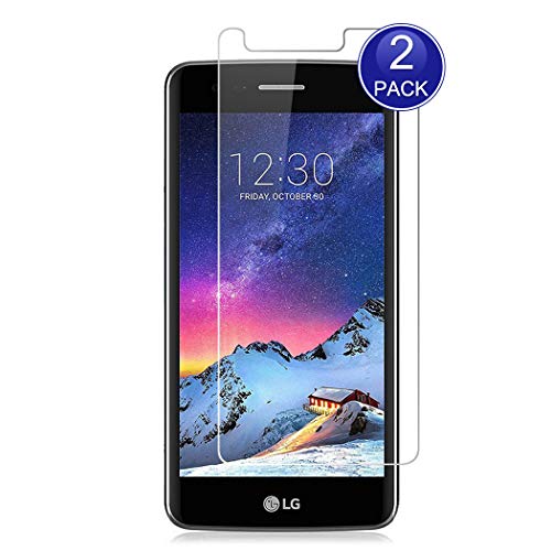 X-Dision [2 Piezas Protector de Pantalla para LG K8 2017, 0.26mm HD Proteger la Película, 9H Vidrio Templado Protectora, Anti-Scratch (Nota: no Completamente Cubierto)