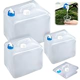 Facile à utiliser : grâce au grand bec de remplissage, vous pouvez remplir le bidon d'eau de 10 l/20 l particulièrement rapidement. Grâce au plastique transparent, vous avez toujours un bon œil sur le jerrican pliable.