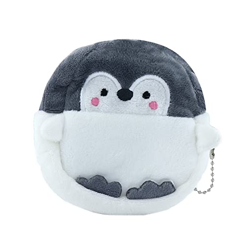 Penguin Coin Purse,Cute Zipper Purse Wallets Plush Mini Money Bag Cartoon Card Holder