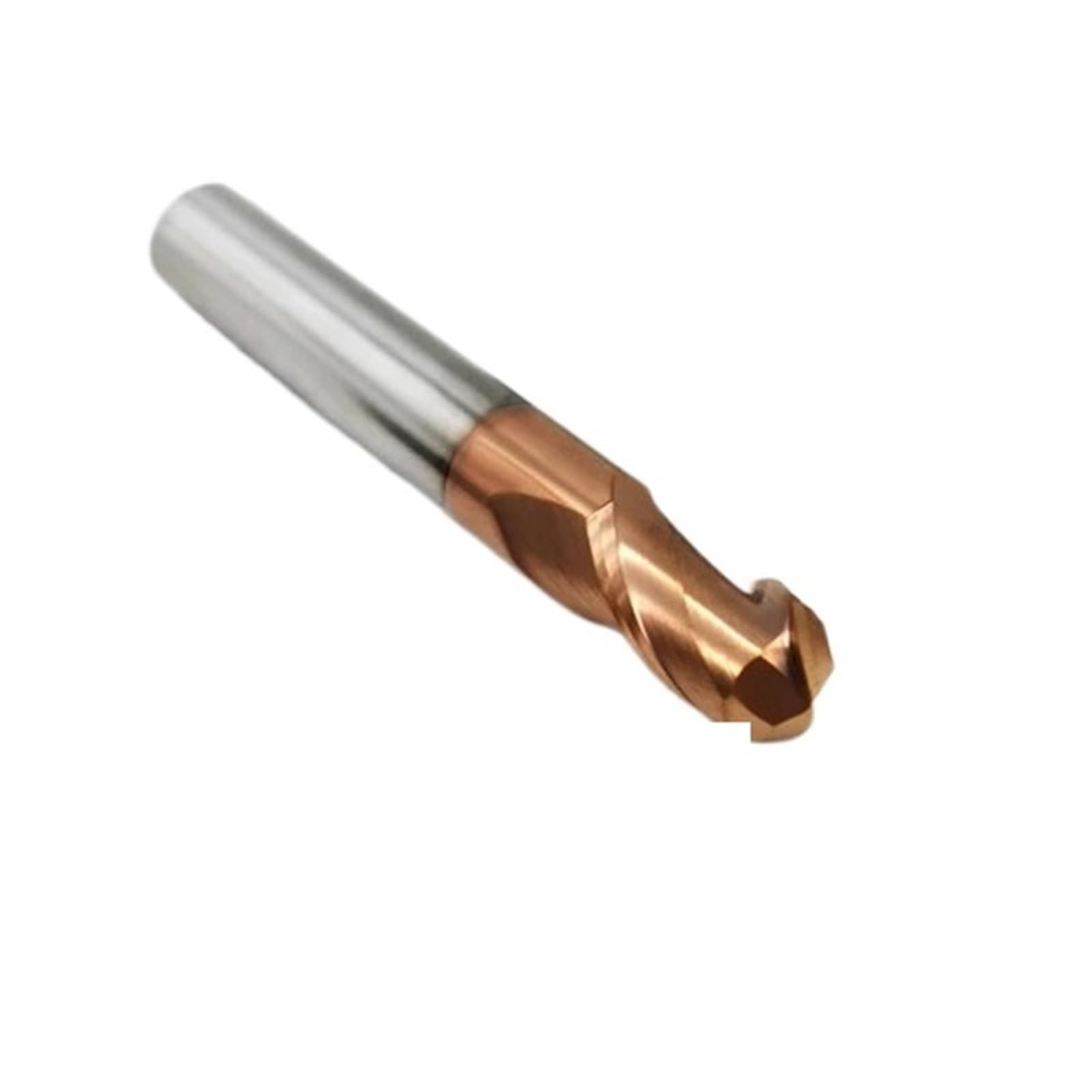 Fresa Con Revestimiento De Aleación, Herramienta Acero Tungsteno, Mecanizado Cnc Hrc55, Fresas Punta Bola 2 Flautas, Cortadora Superior, 1 Ud(R3.0x12Cx6Dx75L)