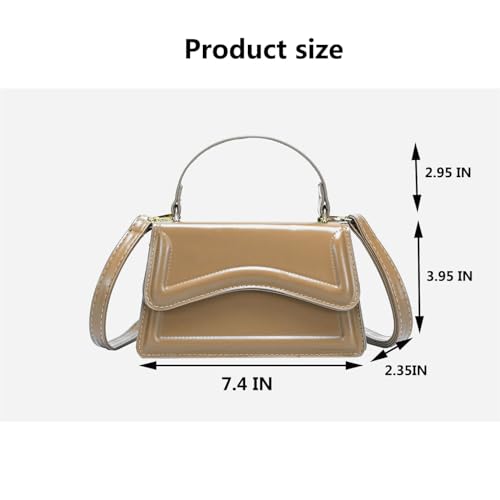 Image of SHUIANGRAN Stylish and Simple Crossbody Bag Small Square bag Purses for Women Satchel Shoulder bag Bag Purse