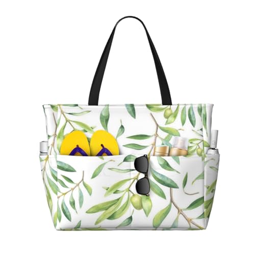 Sac de plage olivier grand format pour vos journées ensoleillées et sorties d'été
