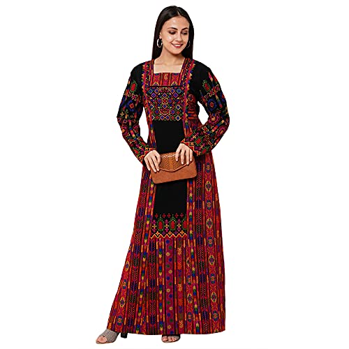 Maxim Creation African Caftan Maxi Kaftan Dress Abaya for Women Ragular to Plus Size Arabian Gown (3XL)