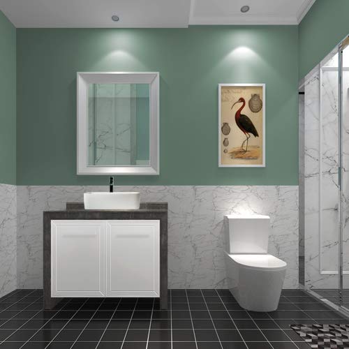 Sinber 19" X 15" X 5.31" White Rectangular Ceramic Countertop Bathroom Vanity Vessel Sink Bvs1915A-Ol #TOP7