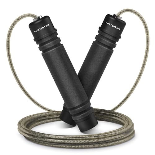 Corde à Sauter Speed Blukar – Rouge, Réglable Pour Enfant Et Adulte – Roulements