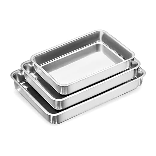 JOGO DE 3 ASSADEIRAS DE ALUMINIO