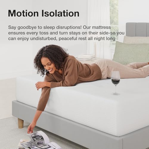 Novilla Twin Size Mattress, 10 Inch Twin Bed Mattress with Gel Memory Foam for Cooling Night Sleep & Pressure Relief, CertiPUR-US Certified