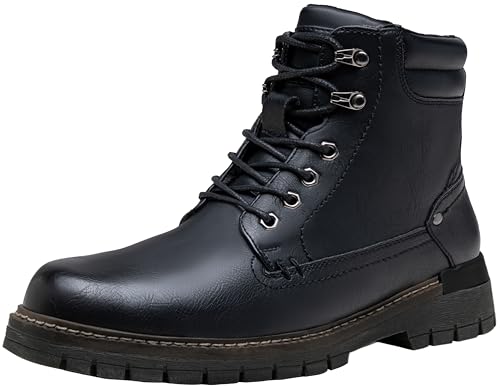 Image of Jousen Mens Boots Fashion Casual Boot Hiking Zipper Chukka Boots for Men