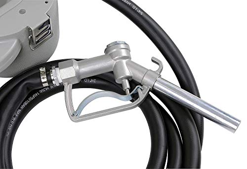 Superhandy Fuel Box Diesel Transfer Pump Kit Portable 10Gpm/40Lpm Heavy Duty Electric Self-Priming Dc 12V Alligator Clamps Includes Aluminum Manual Nozzle, Delivery & Suction Hose & Filter #TOP4