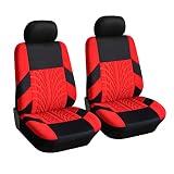 Car Seat Covers for Front Seats, Breathable Waterproof Polyester Vehicle Seat Protectors, Anti-Slip