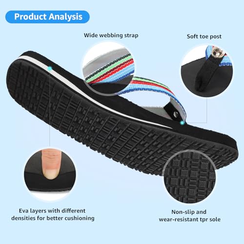 Image of STQ Womens Quick Dry Flip Flops丨Arch Support Thong Sandals