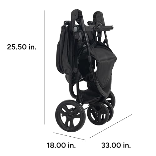 Baby Trend Venture 3-Wheel Stroller Travel System, Dash Black - image 8