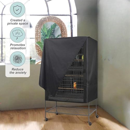 Housse de cage pour oiseau imperméable et bâche de nuit ajustable - 4