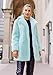 Fabulous-Furs Donna Salyers Mint Faux Fur Le Mink Jacket, Blue, X-Small
