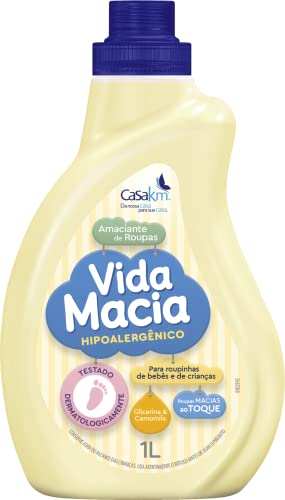 Kit Bebê Vida Macia: 1 Lava Roupas 1 litro + 1 Amaciante Camomila 1 litro + 1 Tira Manchas 500 ml