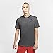 Nike Men's Dry Tee Drifit Cotton Crew Solid, Black/Heather/Mattelic Silver, Large