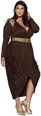 Curvegirl Women's hourglass embellished harem dress for plus size