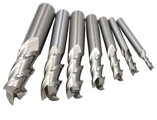 Image of 2Pcs 12mm 3Flutes 2Pcs HSS M2 Square Nose End Mill Flat Cutter CNC Slotting Cutting Profiling Router Bit for Steels Aluminum Copper Brass Bronze Cast Iron
