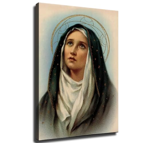 ZeeHxq Our Lady of Sorrow Poster Print Art Home Wall