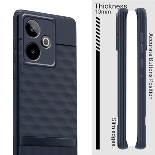 Image of amazon basics TPU Soft Back Cover for Realme GT 7 / Realme GT 7T | Full Camera Protection | Flexible Shockproof Back Case for Realme GT 7 / Realme GT 7T (Blue)