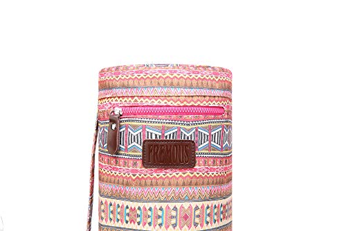 Fremous Yoga Mat Bag,Full-Zip Exercise Yoga Mat Carrier Bag - Double Storage Pocket,Easy Access Zipper, Adjustable Shoulder Strap And Handle,Fits Most Mats(Fence) #TOP2