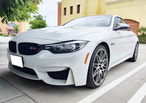 image for iJDMTOY M-Power 3-Color Stripe Lower Grille/Hood Grill Badge Emblem w/