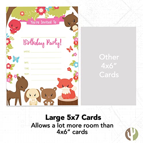 Tarjetas de invitación de narvales infantiles Desert Cactus con sobres 7