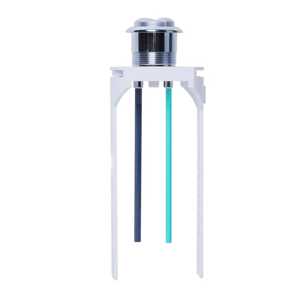 Botón de inodoro cromado de doble descarga, placa trasera de repuesto y botones de descarga dobles compatibles con Geberit Impuls 250 para inodoro estándar ideal