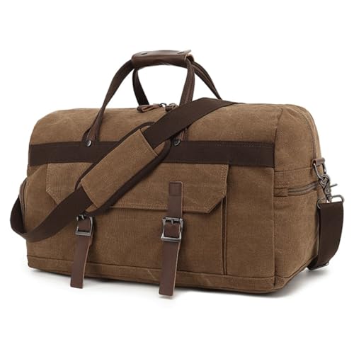 JSEIAJB Large Capacity Crossbody Travel Bag Duffel Canvas Duffel Bag Men's Portable Travel Bag