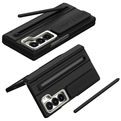 Coque Galaxy Z Fold6 antichoc avec porte-stylet, stylet inclus et support pliable