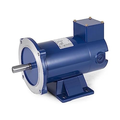 Moteur à courant continu brossé 1/2HP 90V 56C 1750 tr/min TENV 2.05 Nm couple nominal for éplucheur de fil presse à balles coupe-papier avec 2 x brosse en carbone