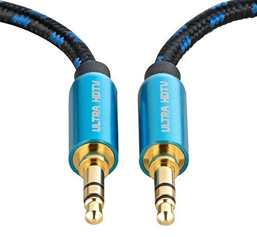 Ultra HDTV Premio – 7,5m Cavo Audio Jack 3.5mm I Stereo Maschio a Stereo Maschio, cavo di collegamento per ingressi AUX