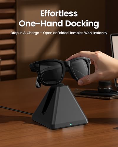 Image of Charging Station Compatible with Ray-Ban(Gen 1 & Gen 2)& Oakley Meta Smart Glasses - Safe & Stable Charger with Handshake Protocol, Accessories for Wayfarer, Headliner, Skyler Blayzer Scriber HSTN