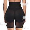 Irisnaya Women Shapewear Control Panties Body Shaper Butt Lifter Padded Hip Enhancer Seamless Underwear Hi- Waist Trainer Short (Large, Black)